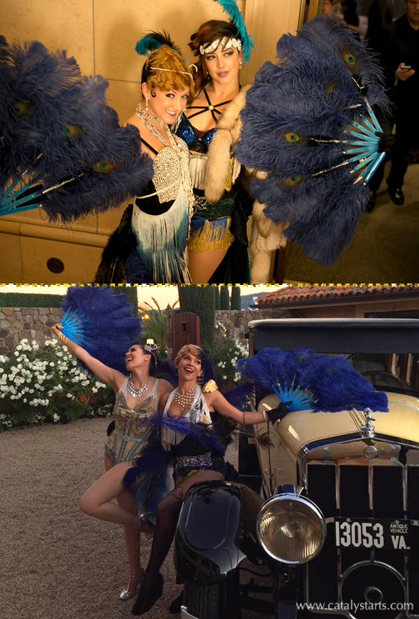 Peacock Gatsby Showgirls by Catalyst Arts