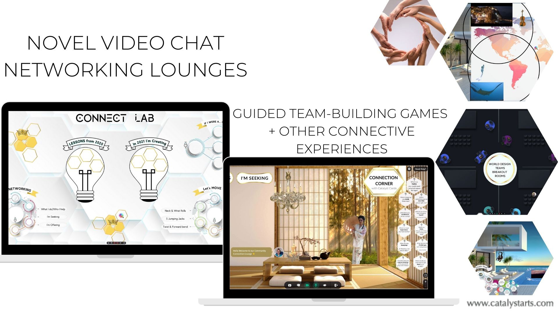 Virtual Networking Events, Games & Virtual Team Building by Catalyst Arts