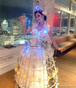 Ice Queen Champagne Skirt in San Francisco by Catalyst Arts