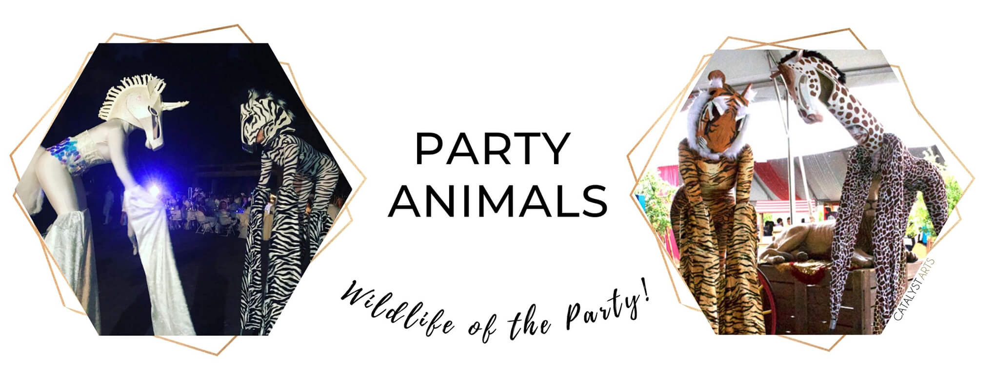 Party Animals + Animal Stilt Walkers in SF by Catalyst Arts