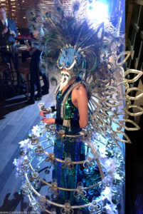 Peacock Champagne skirt Showgirl