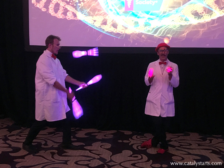 LED Glow Jugglers from Catalyst Arts at SF Gala Event