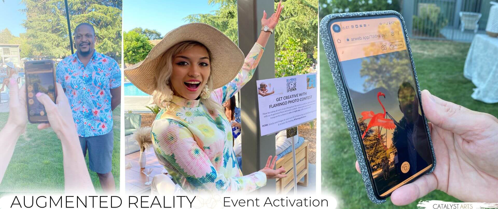 Augmented Reality custom photo event activation by Catalyst Arts 