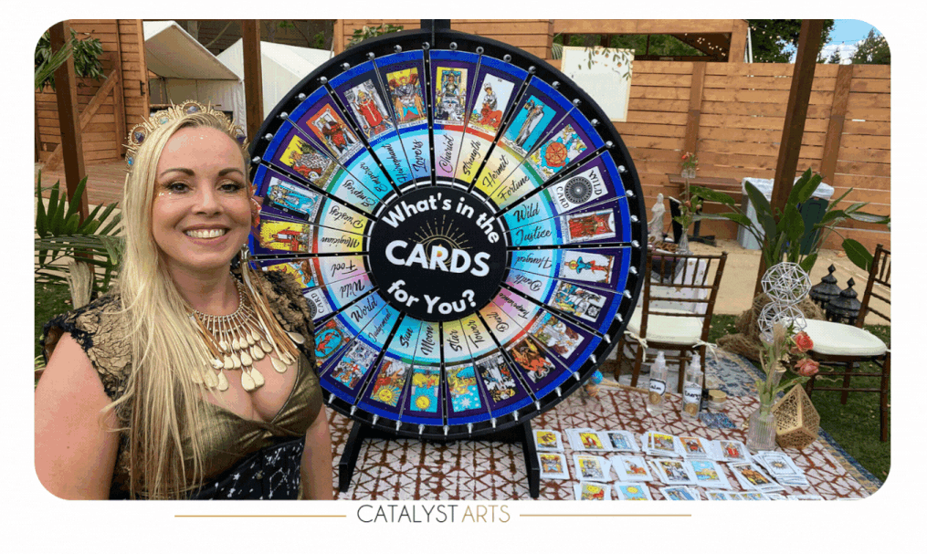 What's in the Cards for you Tarot Wheel Game Experience by Catalyst Arts 