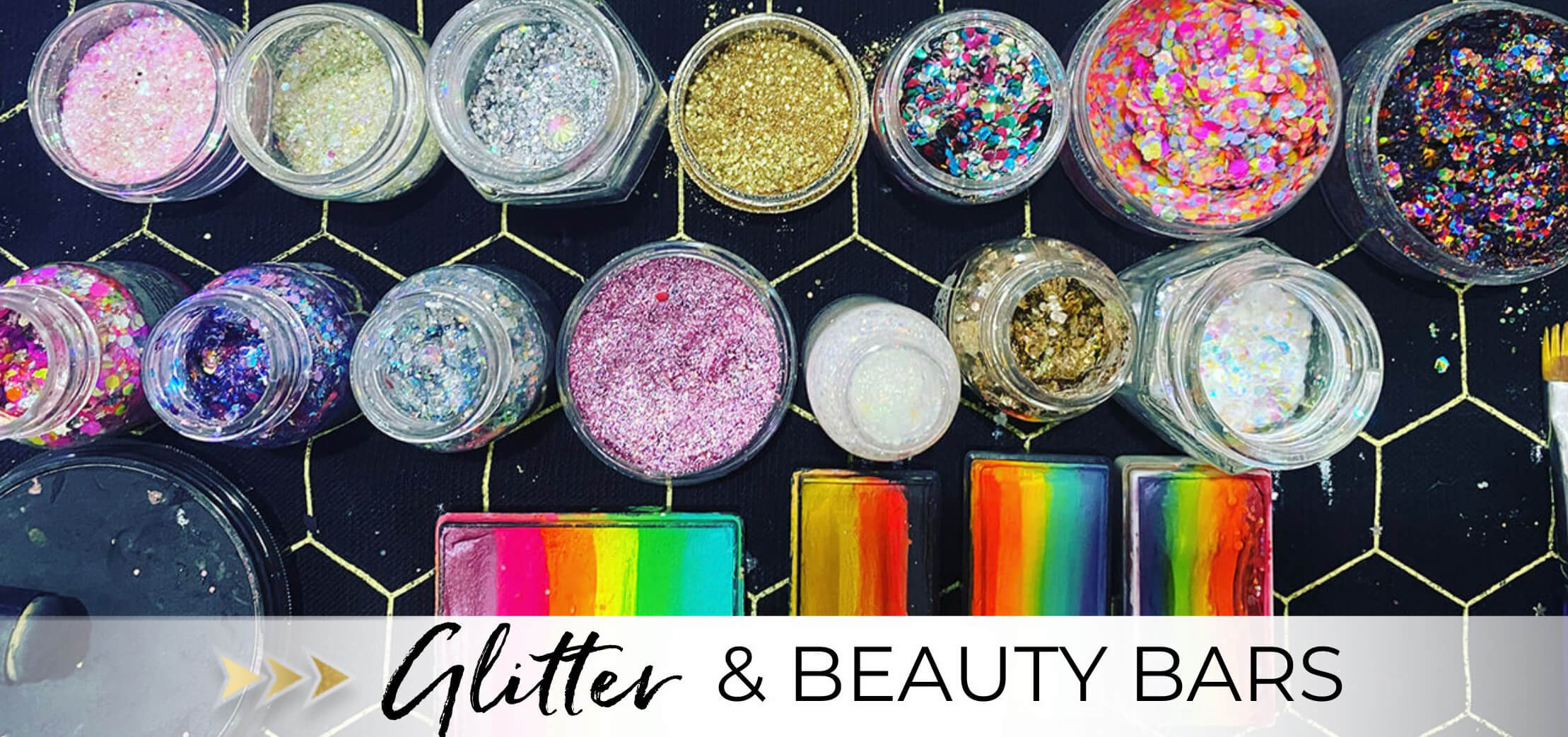 Book Beauty Bars & Glitter bars for parties in Bay Area 