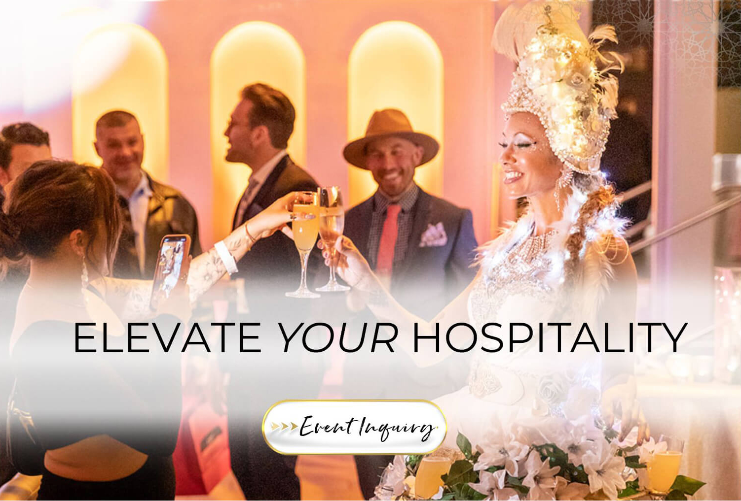 Elevate your Hospitality with Catalyst Arts Champagne Hostesses & Hospitality Entertainers