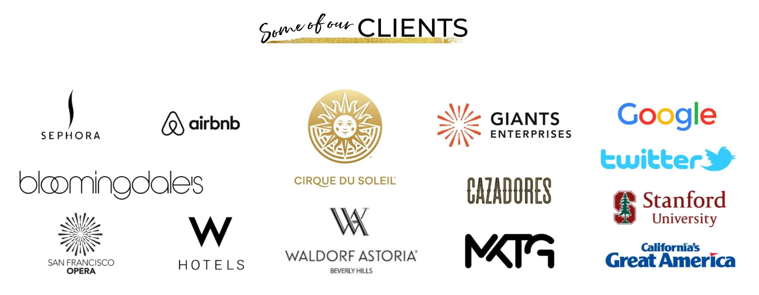 catalyst arts corporate & hospitality client list 