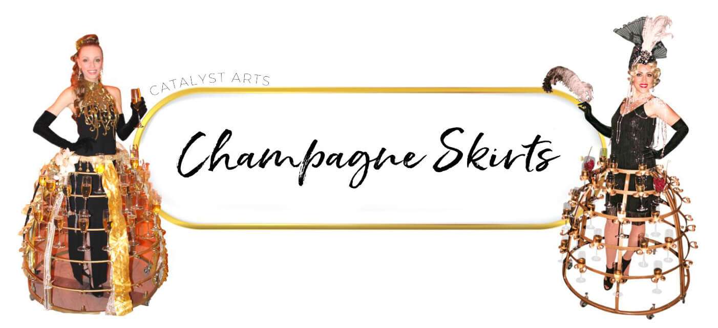 champagne skirt booking by catalyst arts 