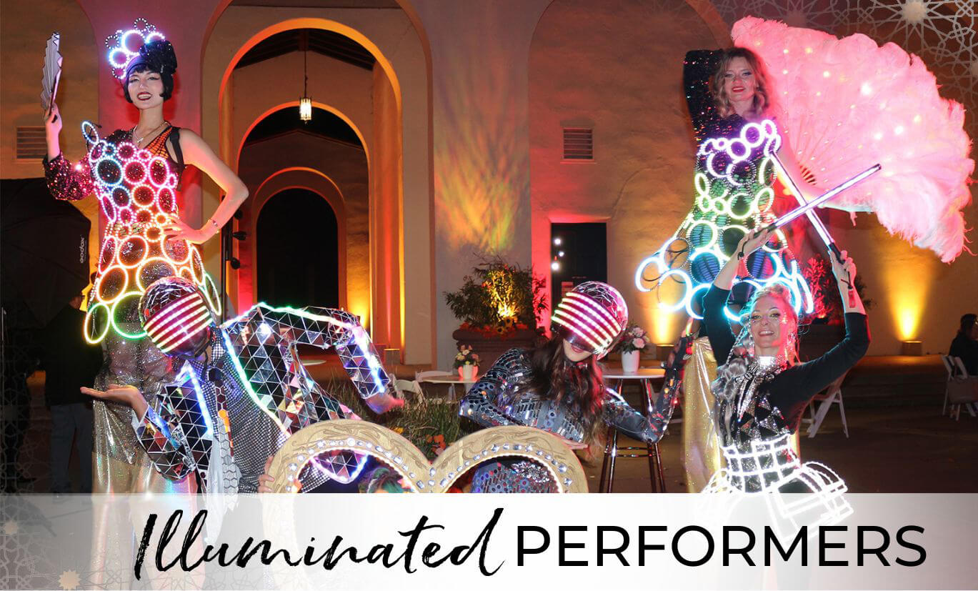 Illuminated LED Dancers & Performers with Catalyst Arts Entertainment in California
