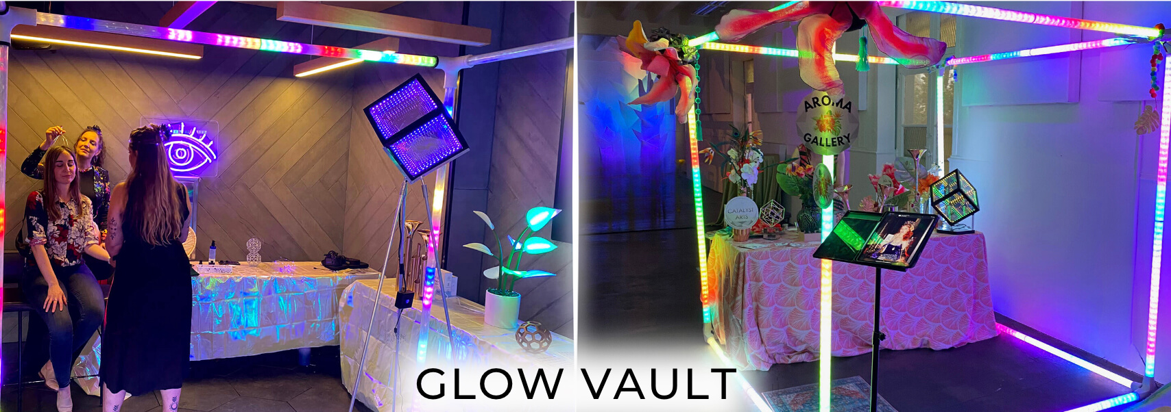 Glow Vault LED Cube for events, art installations & experiential activations 