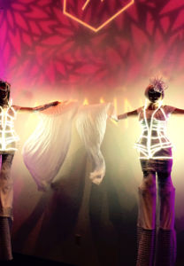 Light Up Stiltwalker Duo