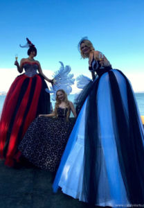 Giant Hoop Stiltwalker Duo