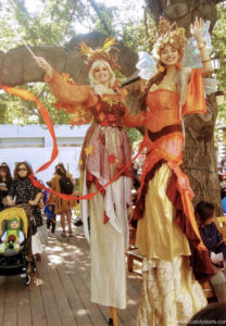 Autumn Fairy Stilt Walkers by Catalyst Arts