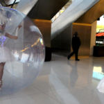 ballerina in a bubble by Catalyst Arts Entertainment with electric violin