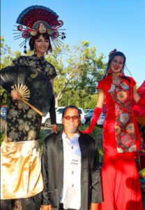 Stilt Walkers, stilt costumed characters by Catalyst Arts Entertainmnet