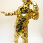 Gold Mirror Suit Character- gold mirror gentlemen by Catalyst Arts California