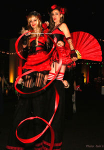 Red Circus Stilts Duo