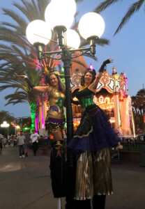 Mardi Gras Stilt Walkers, stilt costumed characters by Catalyst Arts Entertainmnet