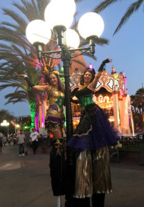 Mardi Gras Stilt Walkers, stilt costumed characters by Catalyst Arts Entertainmnet
