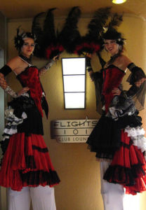 mariott stiltwalker duo