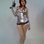 Futuristic Mirror Suit Dancer by Catalyst Arts