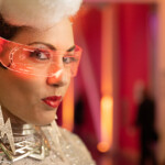 futuristic costumed dancer with a futuristic eyewear