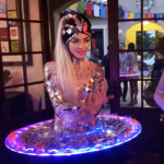 LED Shot Skirt- bespoke hospitality entertainment concept + lit shot hostesses by Catalyst Arts Bay Area