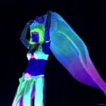 uv blacklight belly dancer Cassandra- bookable by Catalyst Arts Entertainment