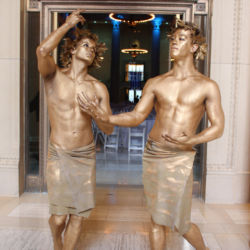 Gold Greek God Living Statues by Catalyst Arts