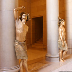Gold Greek God Living Statues by Catalyst Arts