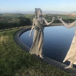 Living Stone Statues on Hill