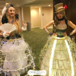 Circus Champagne Skirt + Circus hospitality entertainment by Catalyst Arts