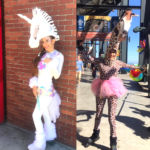 Unicorn & Giraffe- Party animals on Stilts by Catalyst Arts San Francisco