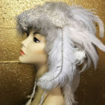 white feather headdress