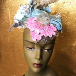 pastel lace headdress