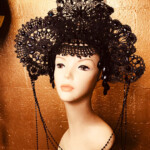 black lace headdress