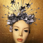 silver headdress with stars
