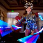 Mirror Dancer & LED 'glow go' dancer from Catalyst Arts in San Francisco