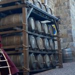 wine skirt, opera singer & tarot reader by Catalyst Arts at special event at Castello di Amorosa