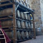 wine skirt, opera singer & tarot reader by Catalyst Arts at special event at Castello di Amorosa