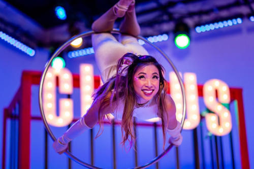 Aerialist Cirque lyra performer Christine